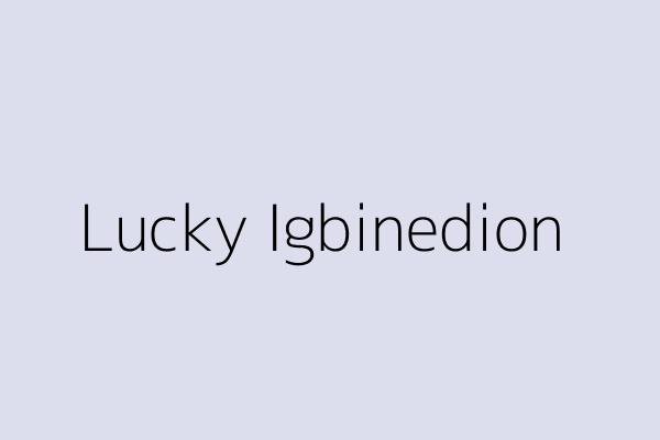 Lucky Igbinedion